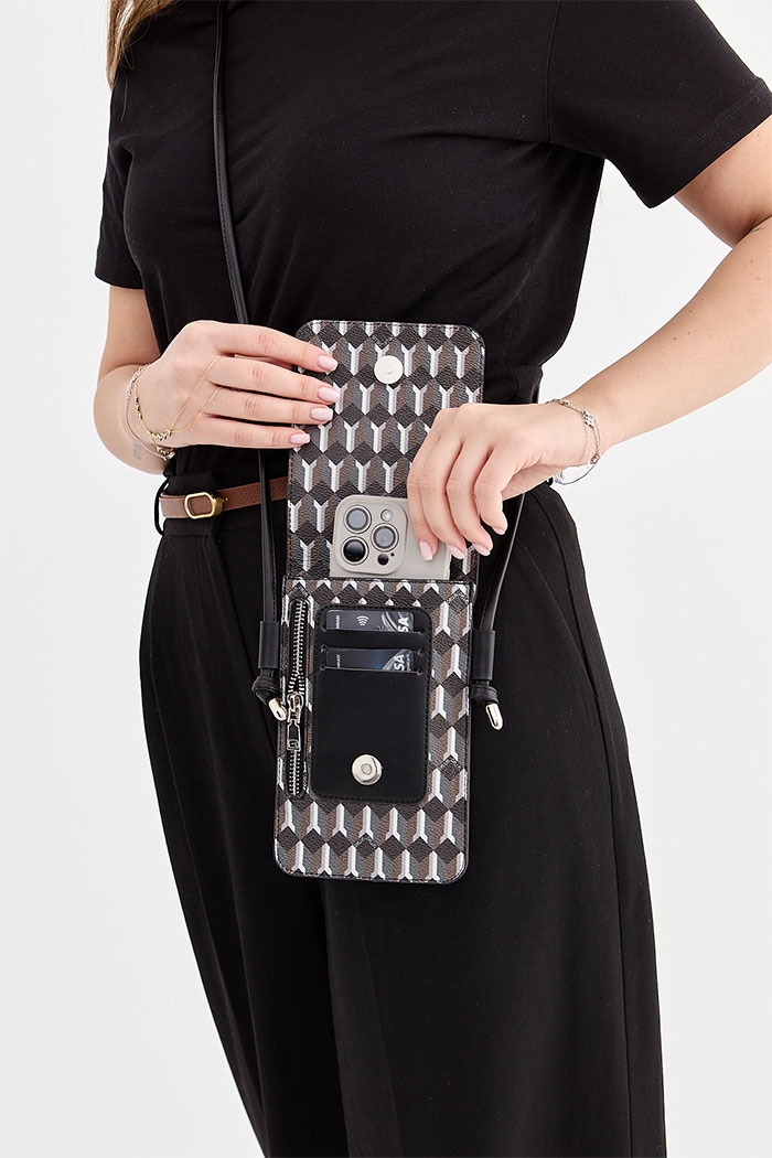 Helion Siyah Telefon Çantası