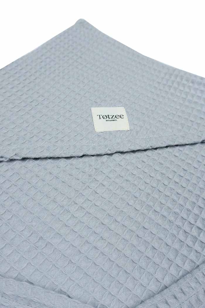 Waffle Bornoz Gümüş Grisi