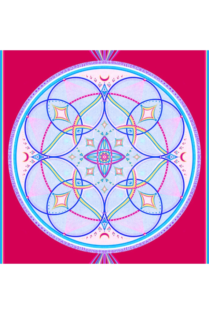 Madala Series 4.1 mm Eternal Life Creation Doğal Kauçuk Kaydırmaz Yoga Matı