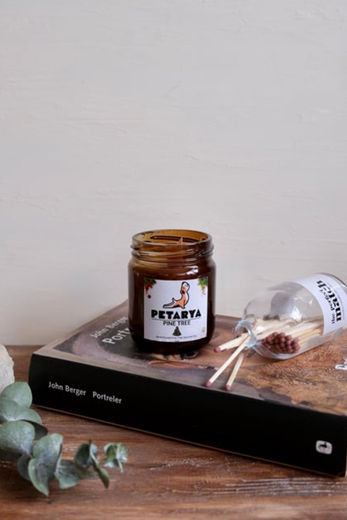 Doğal Çam Ağacı Esanslı Vegan Soya Mumu