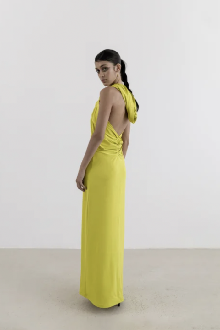 Wrap Dress In Mold Shıny Jersey