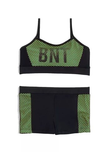 Yeşil Fileli Çocuk Bikini