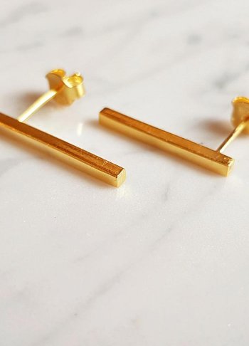 Line Gold Küpe