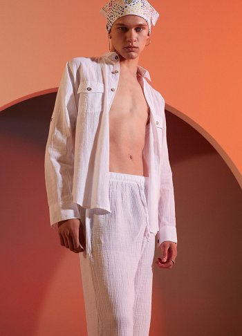 Uk Çift Cep Şantuk Gömlek