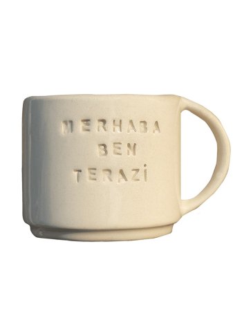 El Yapımı Seramik Burç Kupası - Merhaba Ben Terazi