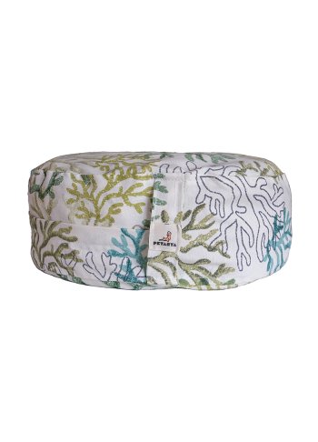 Zafu Mercan Karabuğday Kabuğu Dolgulu Meditasyon Minderi