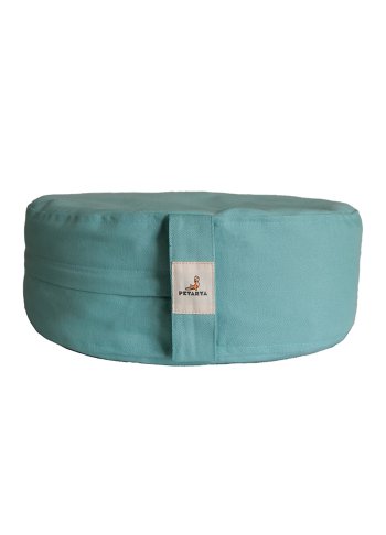 Zafu Göl Mavisi Karabuğday Kabuğu Dolgulu Meditasyon Minderi