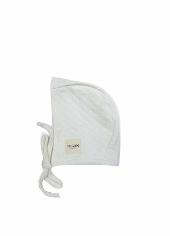 Kapitone Bone Şapka Ekru