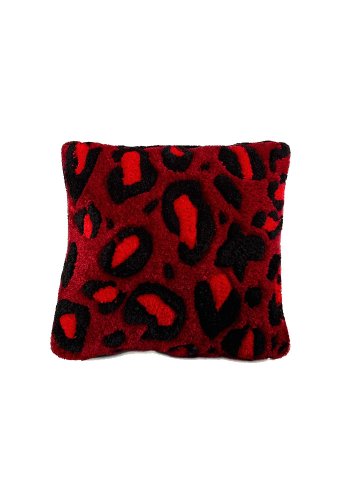 Leopar Kırmızı Kırlent