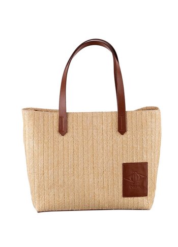 Kahverengi Wicky Hasır Çanta