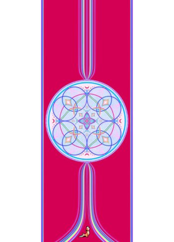 Madala Series 4.1 mm Eternal Life Creation Doğal Kauçuk Kaydırmaz Yoga Matı