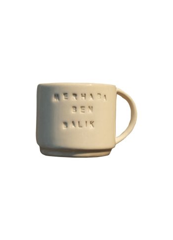 El Yapımı Seramik Burç Kupası - Balık