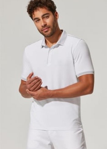 Polo Yaka Omuz Çizgili Erkek T-Shirt