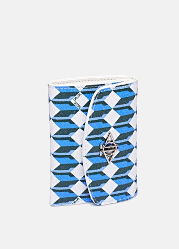 Mavi-Beyaz  Monogram Cüzdan