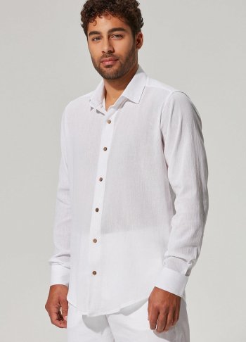 Uzun Kol Şile Bezi Erkek Gömlek