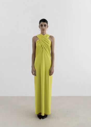 Wrap Dress In Mold Shıny Jersey